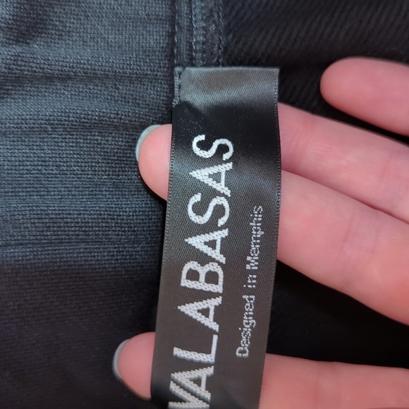 Valabasas Blek le Rat ORANGE MULTI FRENCH TERRY STACKED FLARE JEAN small - Picture 6 of 10